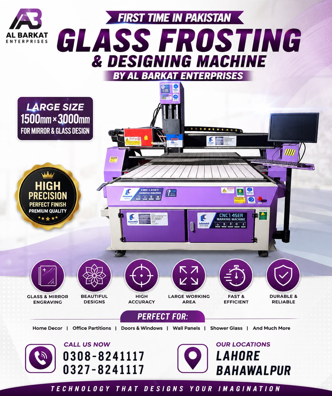 CNC GLASS MARKING & FROSTING