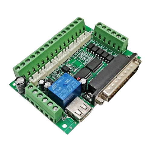CNC Machine Parts | CNC Control System | Cards | Mach 3 Breakout Board - Green